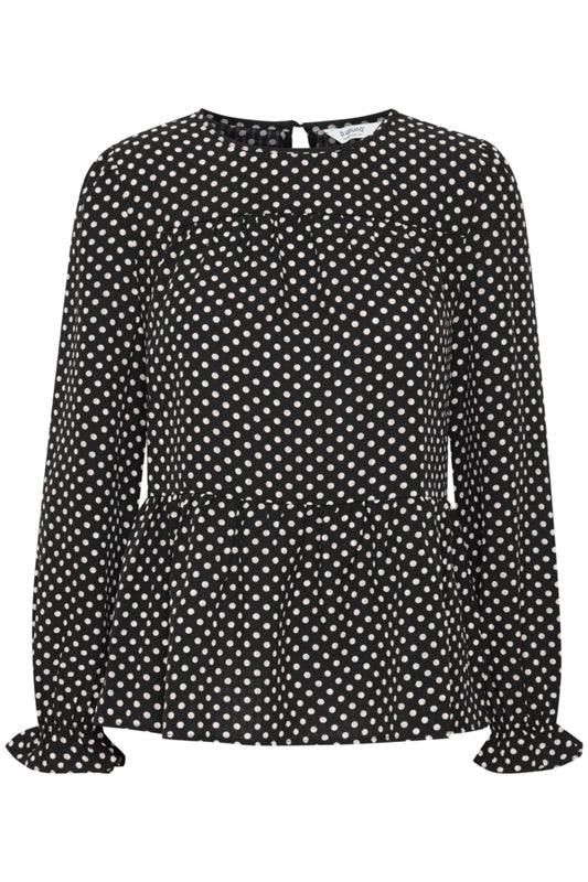 Falaja Blouse - Black Spots