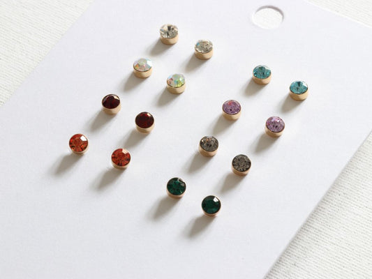 Iris Rainbow Stud Earring Multipack - Gold