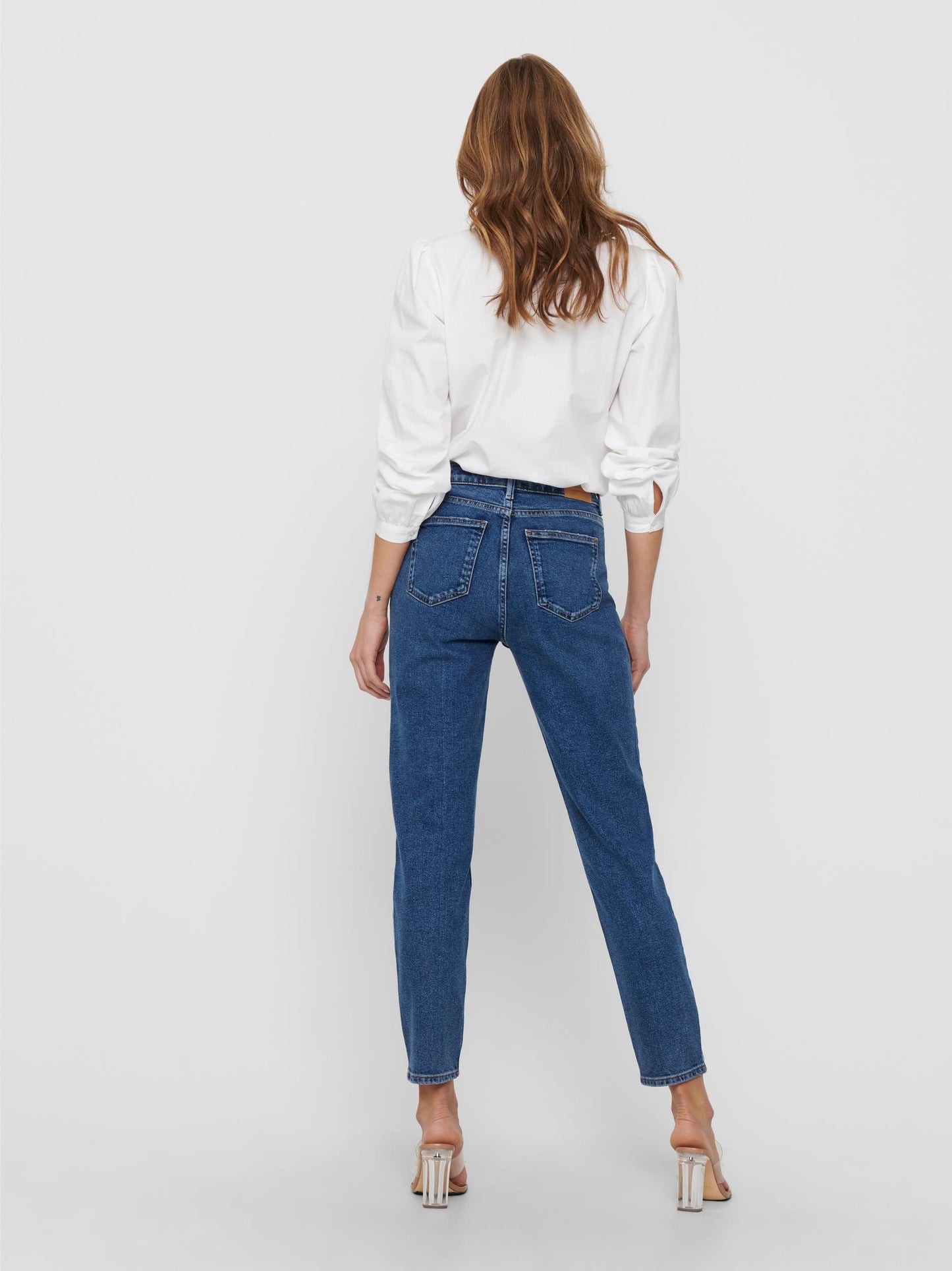 Kaja High Straight Jeans - Medium Blue