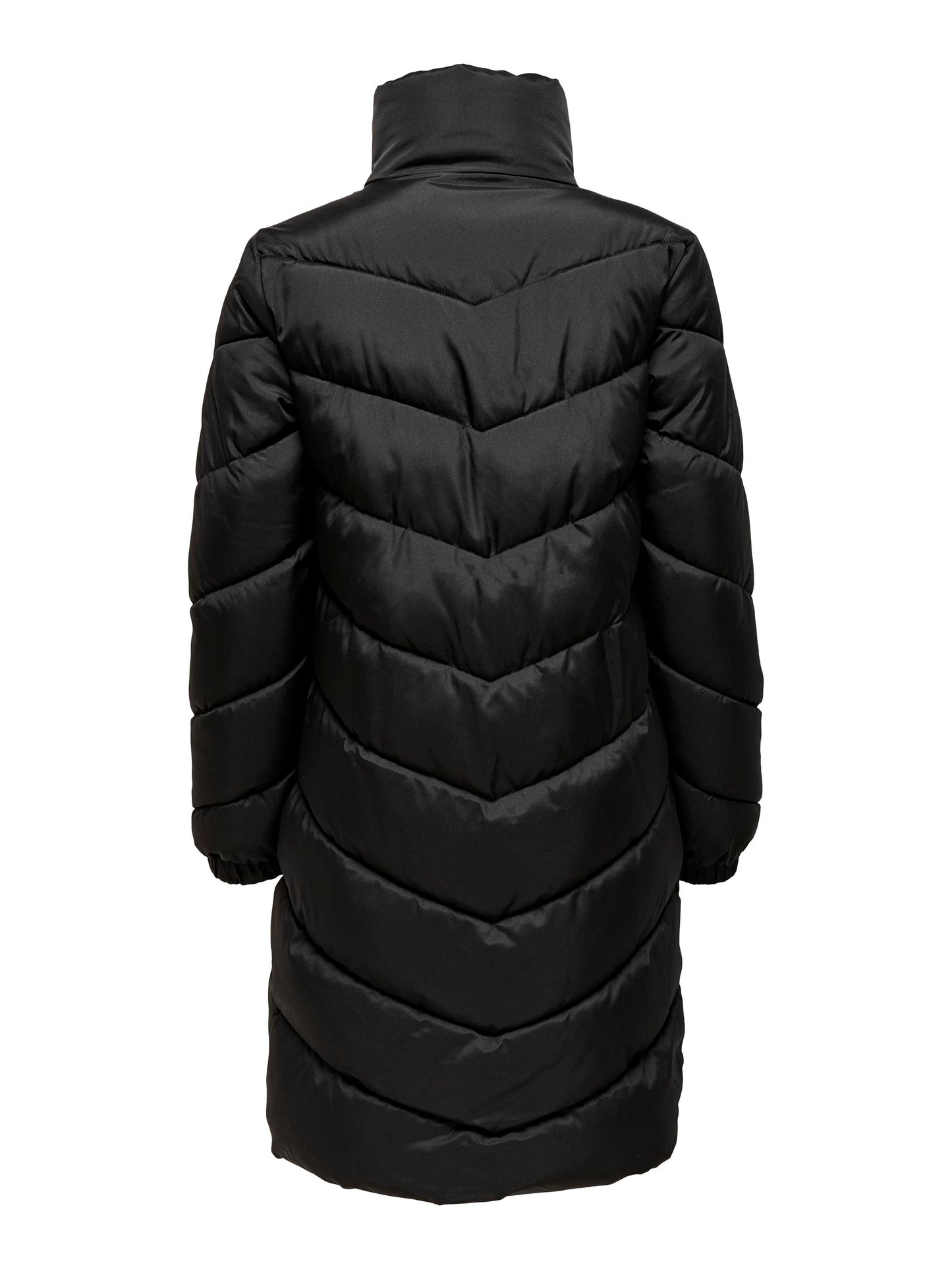 New Finno Long Padded Jacket - Black