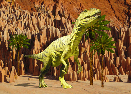 Lenticular Postcard - T Rex