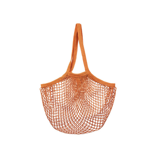 Burnt Orange String Shopper Bag