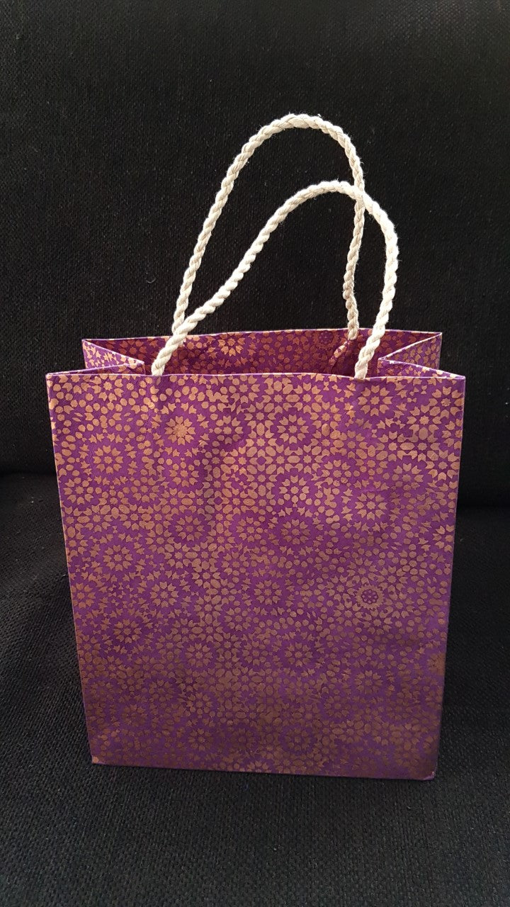 Handmade Fairtrade Nepalese Gift Bag - Mosaic Bloom