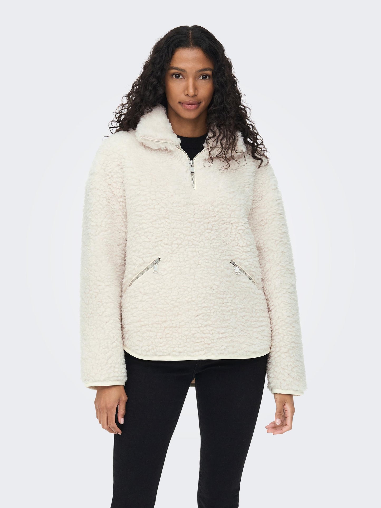 Lellie Sherpa Teddy Fleece - Pumice Stone