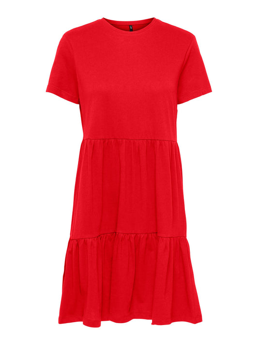 May Life Peplum Dress - High Risk Red