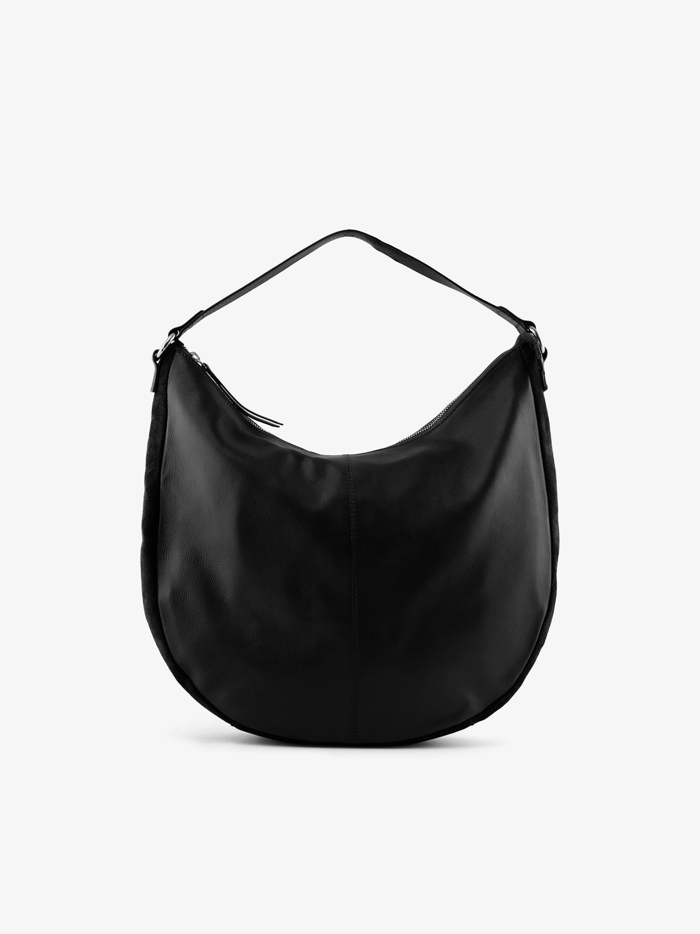 Erika Leather & Suede Bag - Black