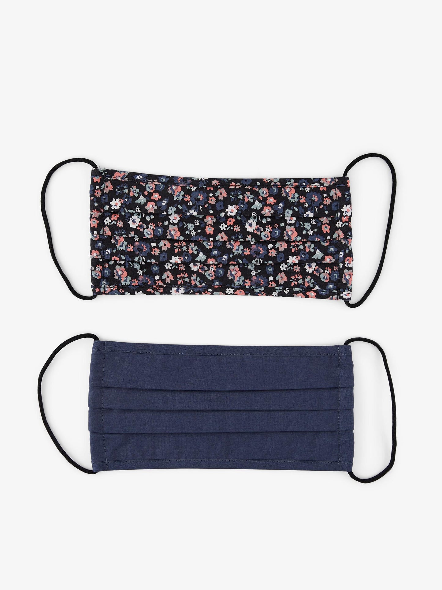 Pieces 2 Pack Face Mask - Flower & Navy