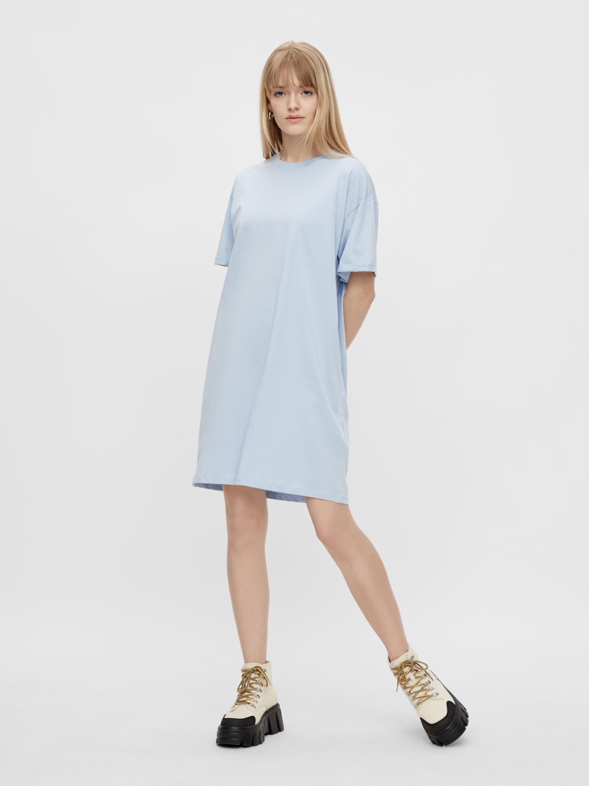 Light blue t shirt dress sale