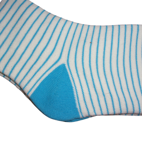 Jess & Lou Plush Socks - Blue Stripe
