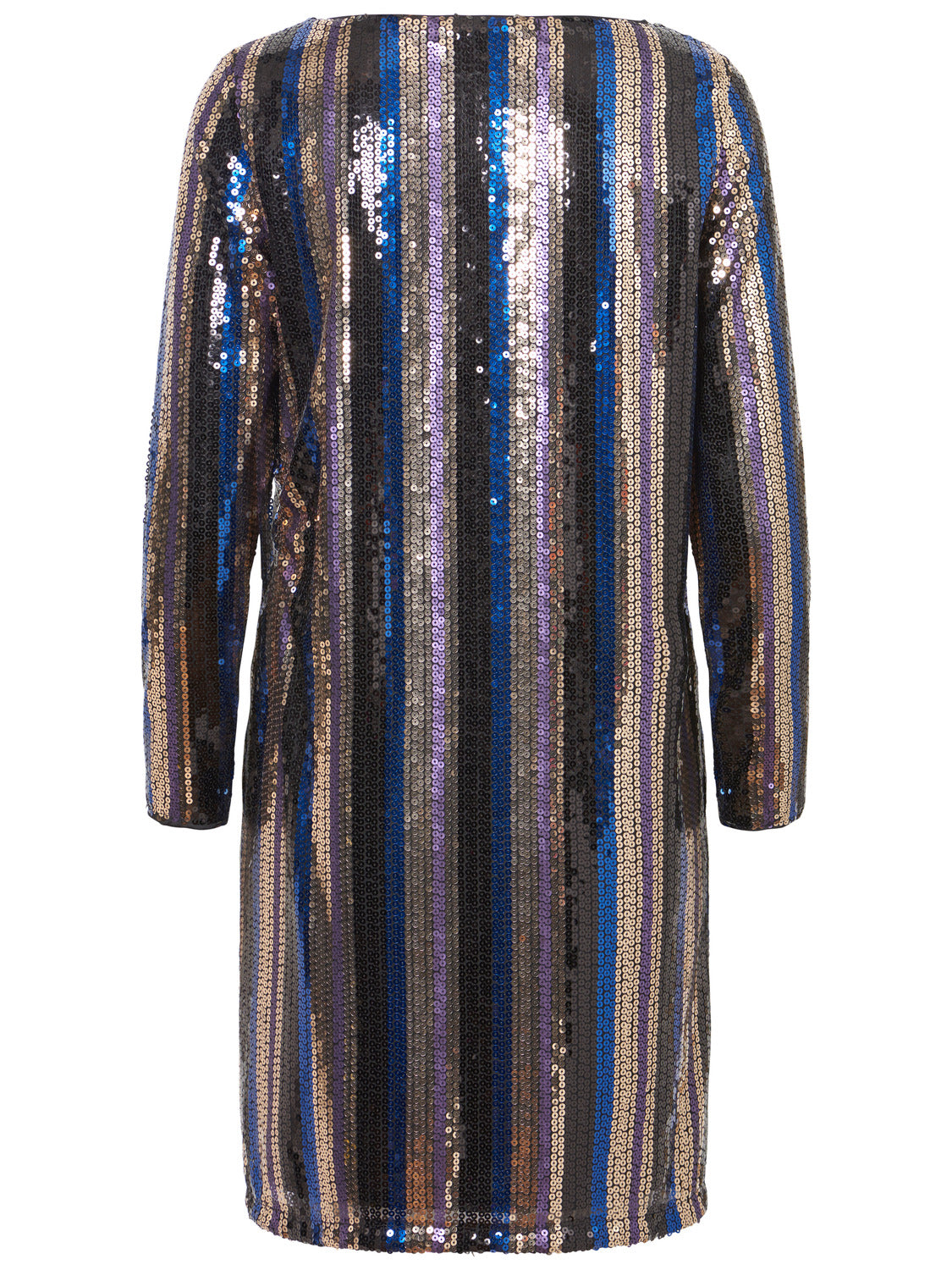 Doris Sequin Dress - Stripe Multi