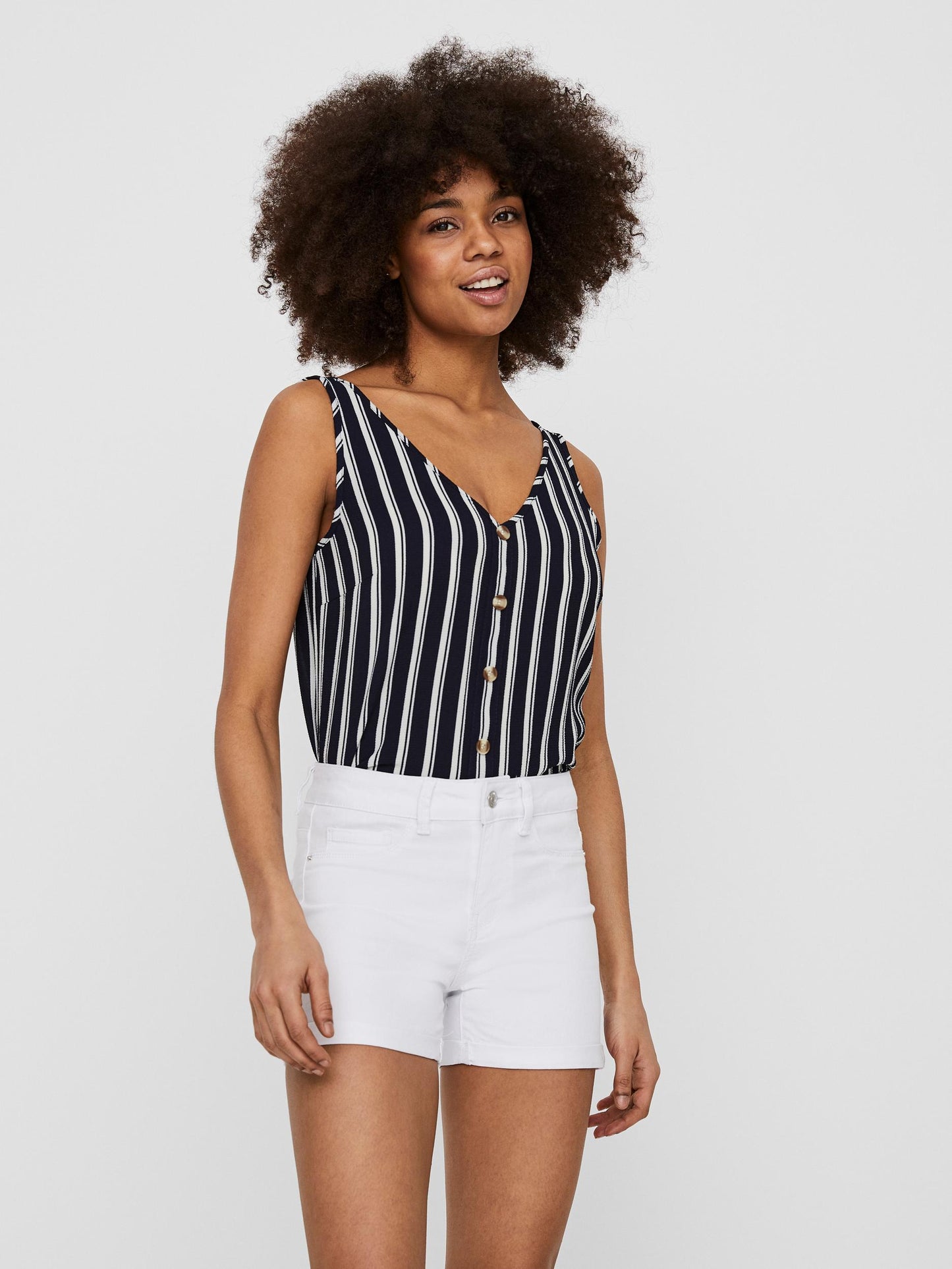 Vero Moda Sasha Top - Navy Blazer Stripe