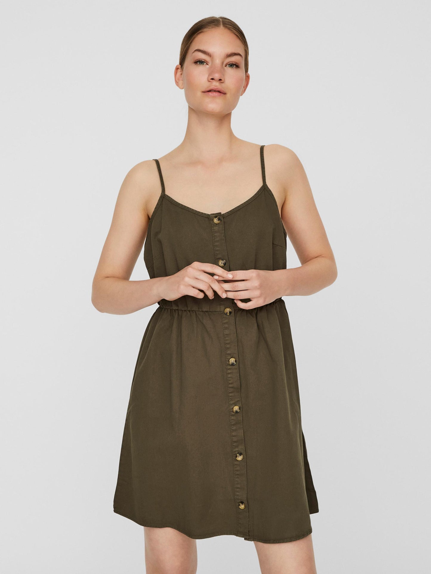 Flicka Strap Dress - Ivy Green