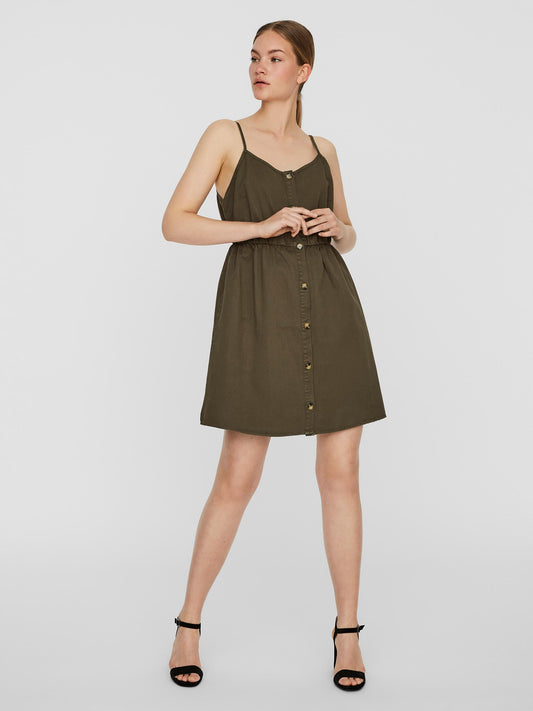 Flicka Strap Dress - Ivy Green