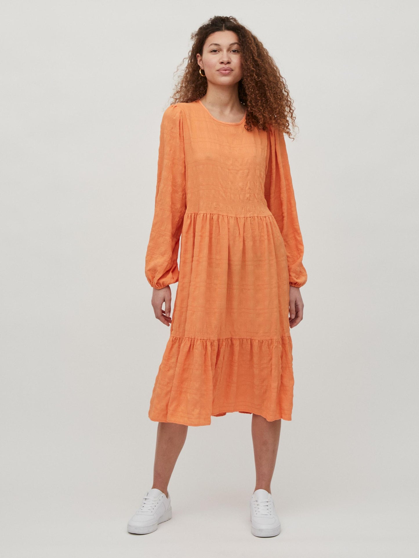 Sully Midi Dress - Tangerine