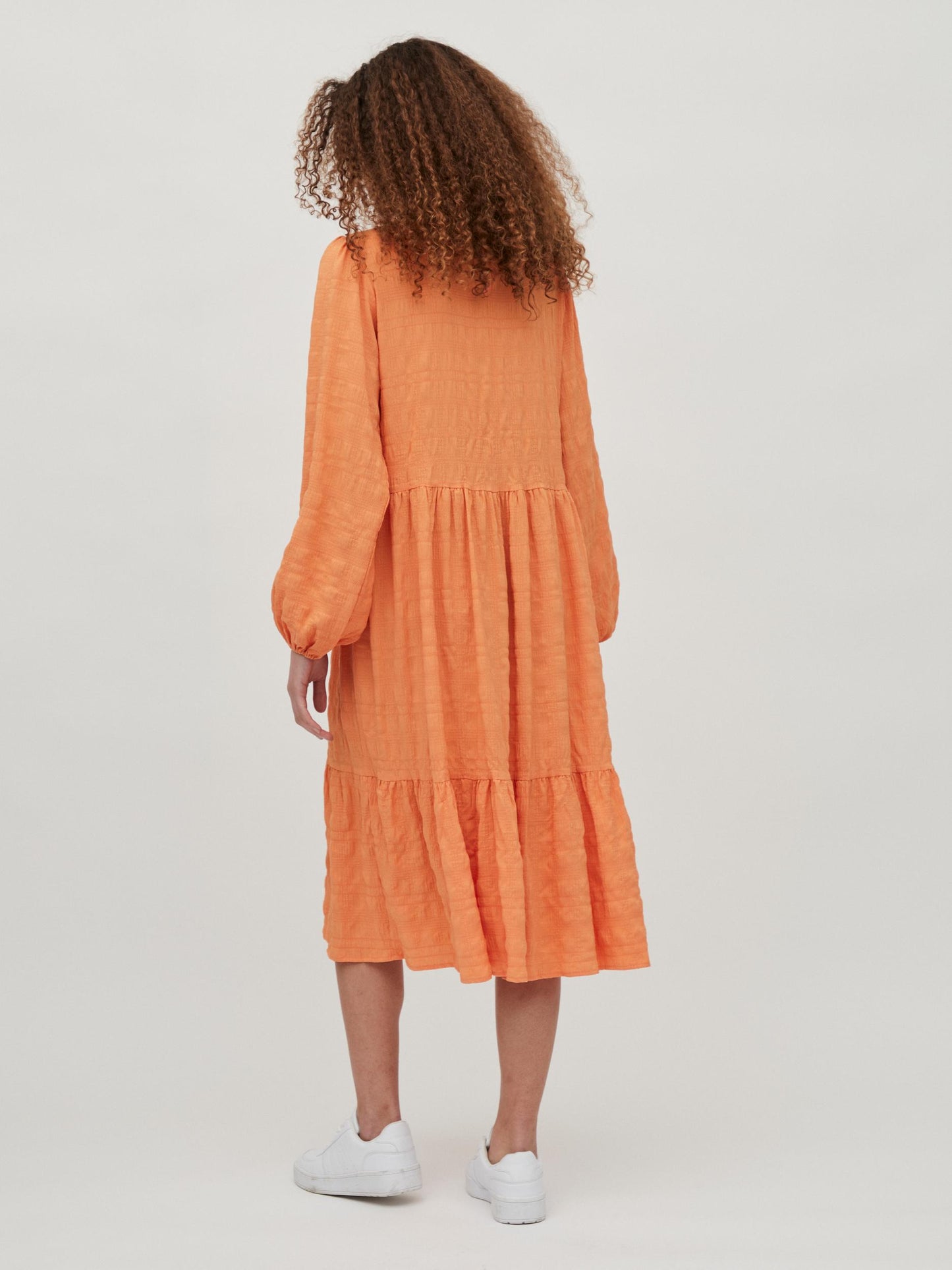 Sully Midi Dress - Tangerine