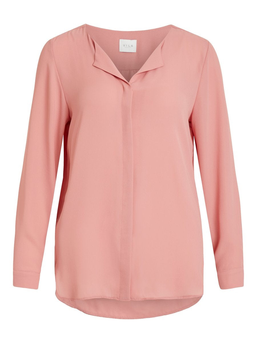 Lucy Long Sleeve Top - Brandied Apricot