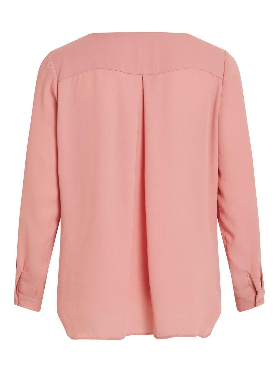 Lucy Long Sleeve Top - Brandied Apricot