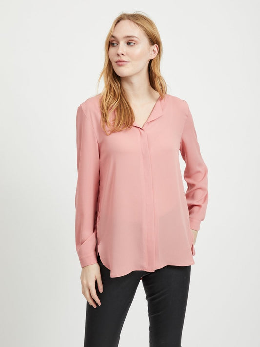 Lucy Long Sleeve Top - Brandied Apricot