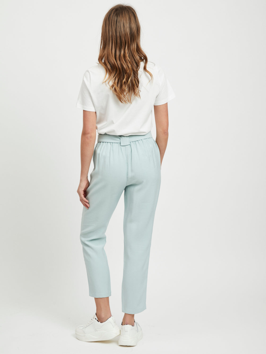 Lukki Paper Bag Trousers - Blue Haze