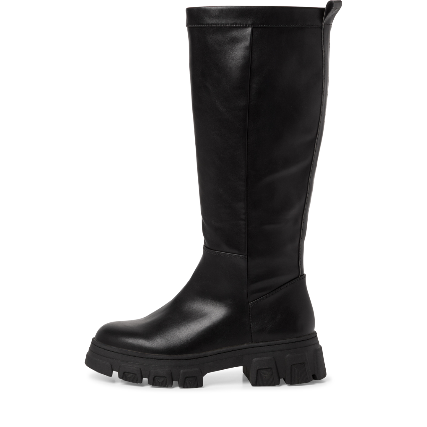 Chunky Sole Tall Boot - Black