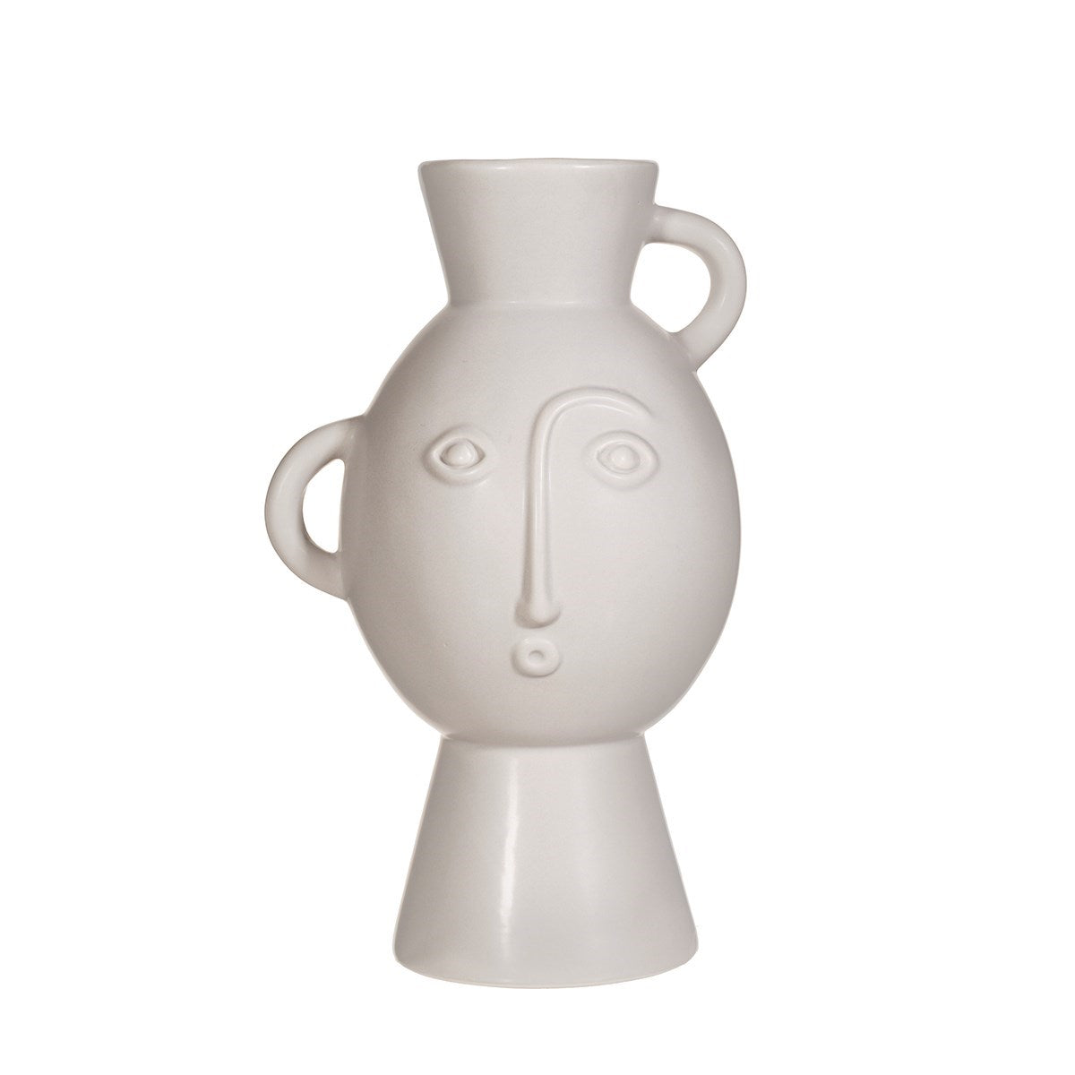 Amira Vase With Handles - Grey