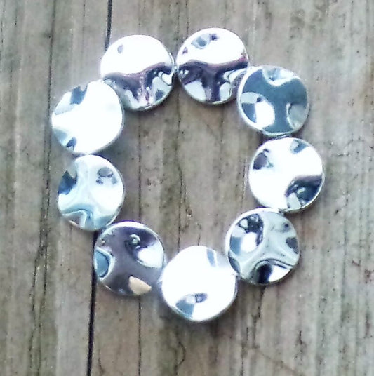 Disc Bracelet - Silver