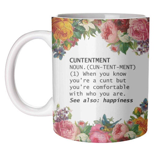 Cuntentment Mug By Wallace Elizabeth