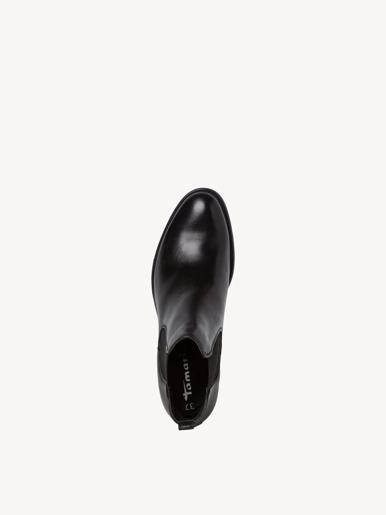 Tamaris Leather Chelsea Boots - Black