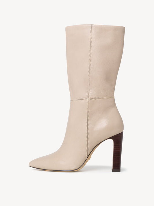 Tamaris Leather Boots - Ivory