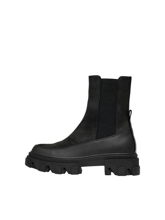 Tola Nubuck PU Chunky Boot - Black