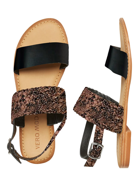 Vero Moda Pinota Leather Sandals - Birch