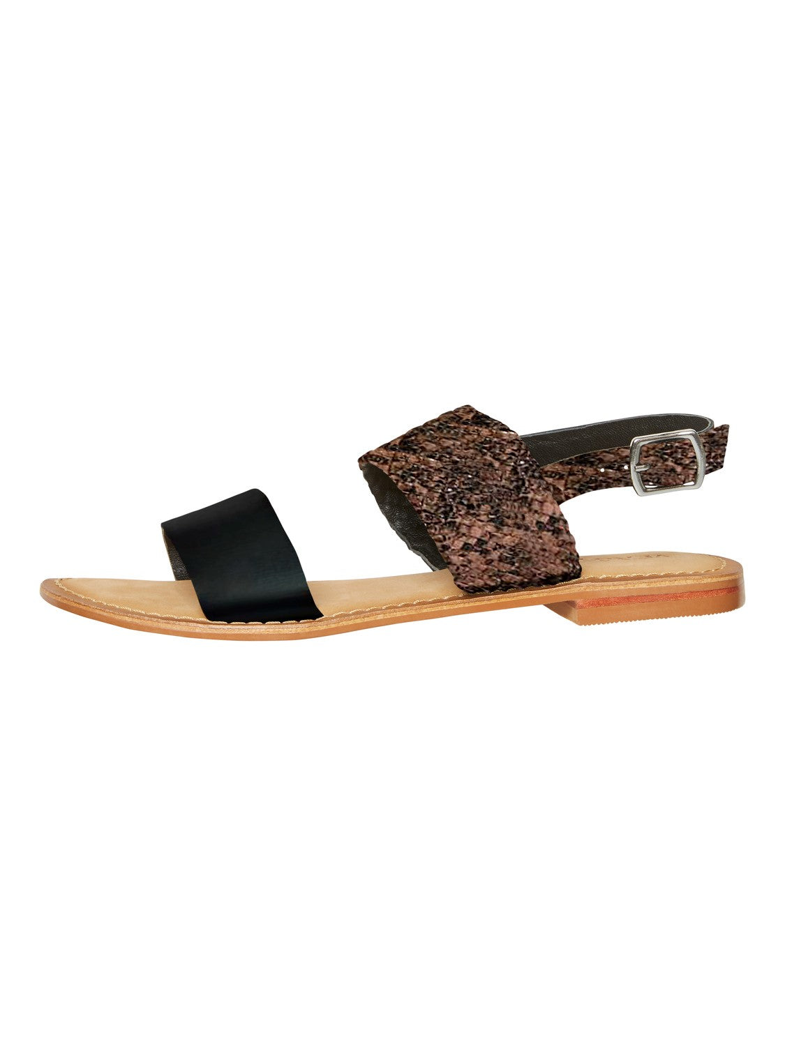Vero Moda Pinota Leather Sandals - Birch