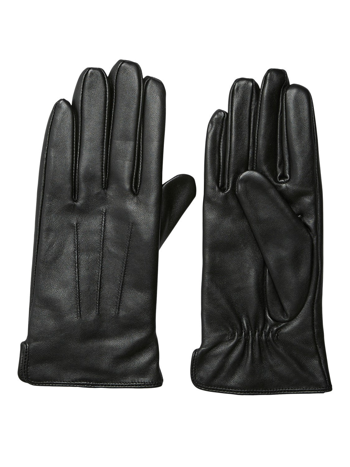 Viola Leather Gloves - Black